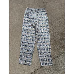 Vintage Secret Treasures Pants Women Size Small Patterned Straight Leg Pull On